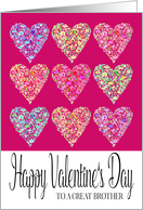 Full of Hearts Happy Valentine’s Day Brother card