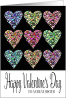 Full of Hearts Happy Valentine’s Day Sister card