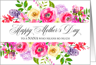 Bouquet of Flowers Happy Mother’s Day Nana card