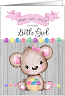 Happy First Easter Little Girl card