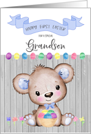 Happy First Easter Little Grandson card