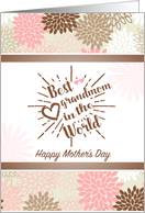 Soft Pinks and Neutral Mums With Hearts Mother’s Day Grandmom card