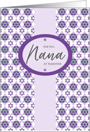 Happy Passover for Nana card