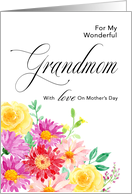 Burst of Color Floral Mother’s Day Grandmom card