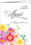 Burst of Color Floral Mother’s Day Aunt card