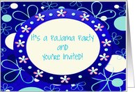 Pajama Party Invitation card