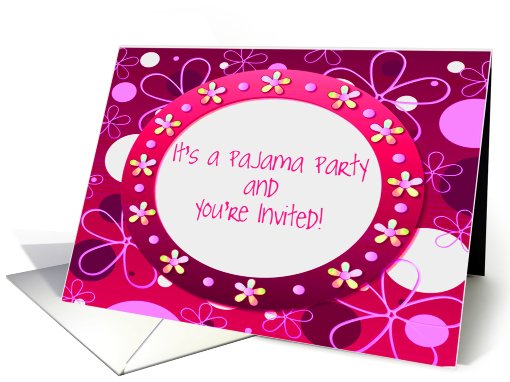 Pajama Party Invitation card (410492)