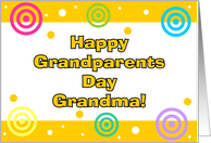 Happy Grandparents Day - Grandma card