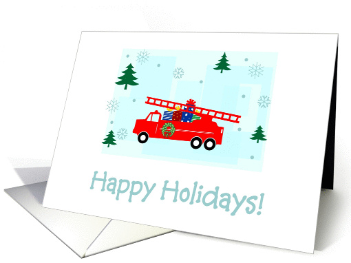 Firefighter - Christmas card (307439)