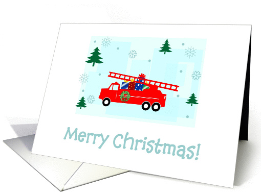 Firefighter - Christmas card (307441)