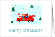 Firefighter - Christmas card