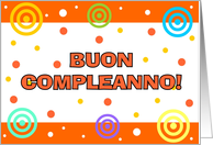 Italian - Happy Birthday card