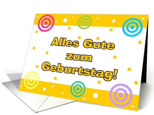 German - Happy Birthday card (387483)