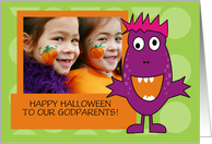 Happy Halloween Godparents - Photo Card