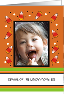 Halloween Candy Monster - Photo Card