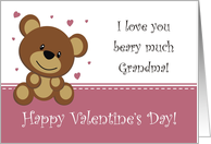 Bear Valentine - Grandma card