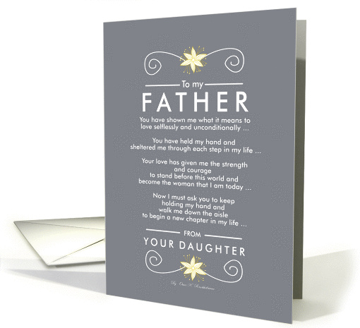 To My Father -Walk Me Down the Aisle card (934633)