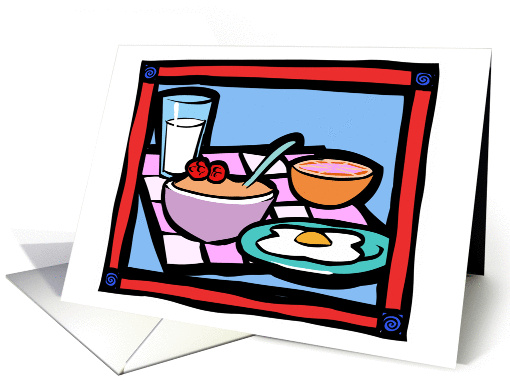 Breakfast card (89575)