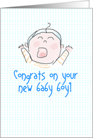 Congratulations New Baby Boy card