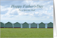 Beach Huts Father’s Day Card