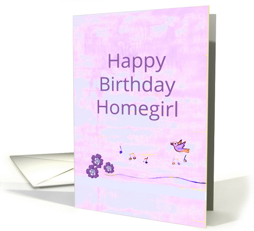 Happy Birthday Homegirl Grunge card (1049995)