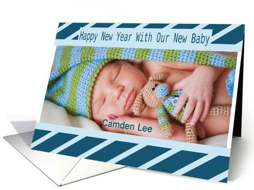 Happy New Year Baby Announcement card (1352478)