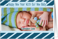 Happy New Year Baby Announcement card