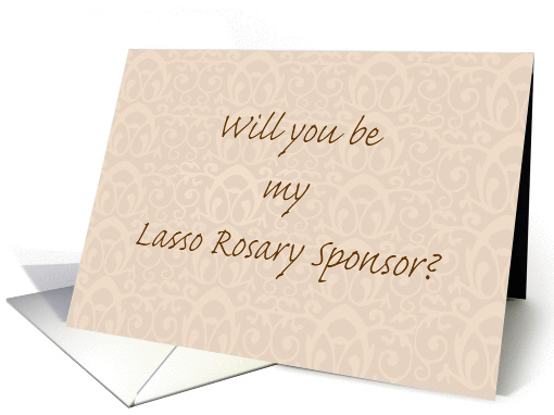 Will you be my Lasso Rosary Sponsor card (1421480)