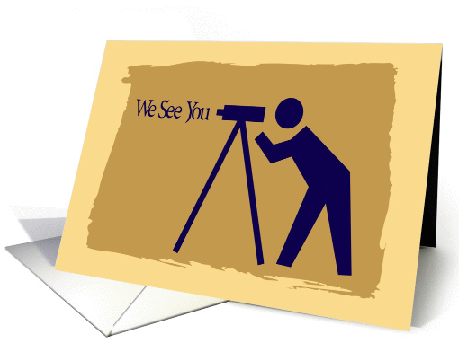 We see you working behind the scenes Thank You card (1425600)
