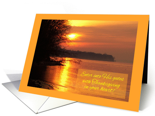 Thankful Heart Sunrise on the River card (276244)