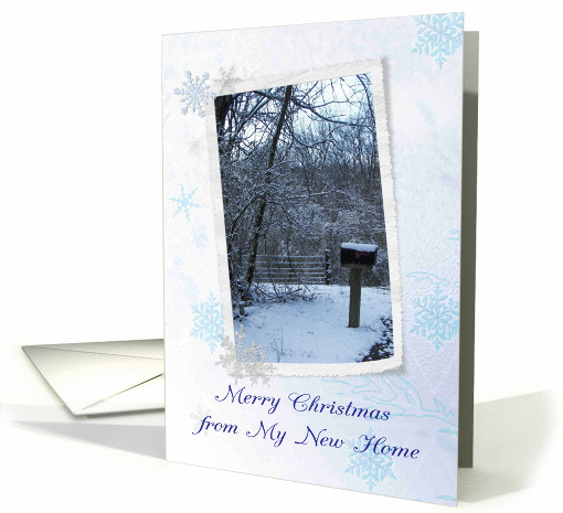 Merry Christmas from My New Home with Mailbox card (534578)
