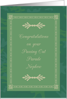 Congratulations on passing out parade for Nephew card