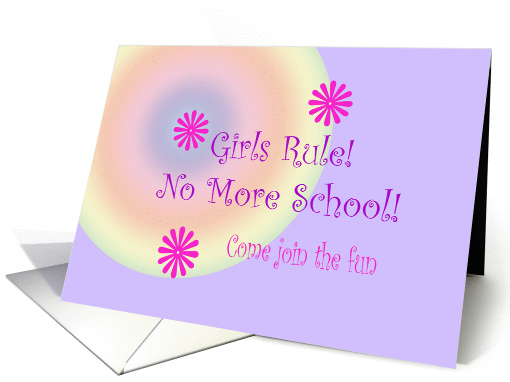 Girls Rule Invitation card (925167)