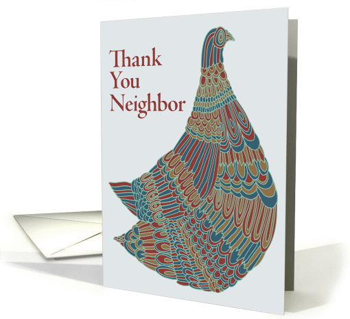 Thank You Neighbor  Avian Ambassador card (1126310)