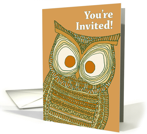You're Invited! Retirement Party - Dawson Owl card (1153650)