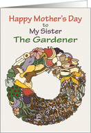 Mothers Day Composting Wreath - Sister card