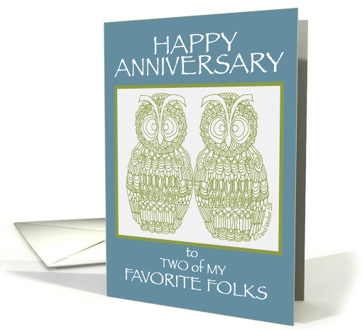 Happy Anniversary to My Favorite Folks card (848857)