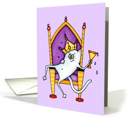 King or Queen Cat Boss's Day card (1030225)