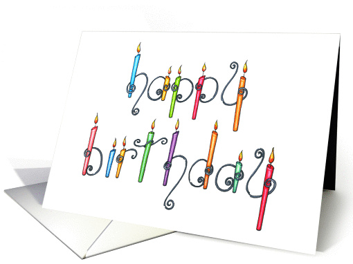 Happy Birthday Candles - Birthday card (1058179)