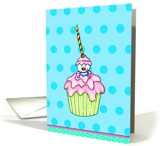 Bug Cupcake Birthday Invitation card (1064741)