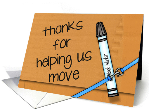 Thanks For Helping Us Move card (1074668)