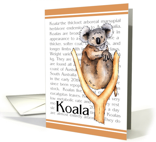 Koala - Zoo Invitation card (1075974)