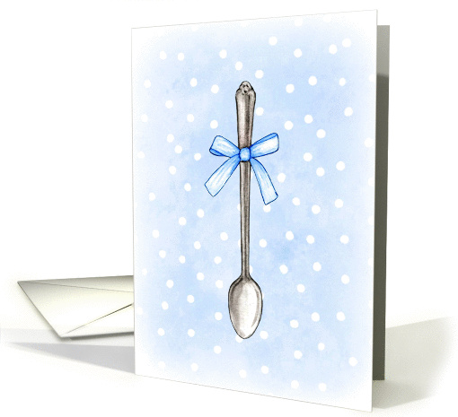 Baby Boy Silver Spoon card (124802)