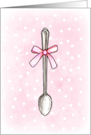 Baby Girl Silver Spoon card