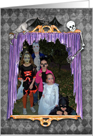 Looking in the Spooky Window, Halloween Photo Insert Card