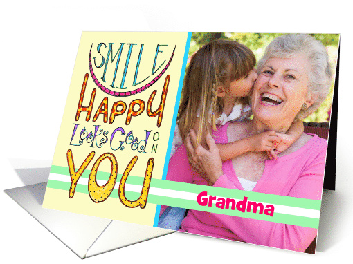 Smile Happy Looks Good On You Photo Insert card (1376710)
