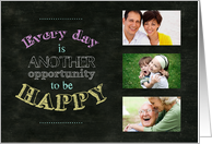 Opportunity To Be Happy Photo Insert Encouragement Card