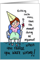 It Sucks When You Realize You Were Wrong, Birthday Card