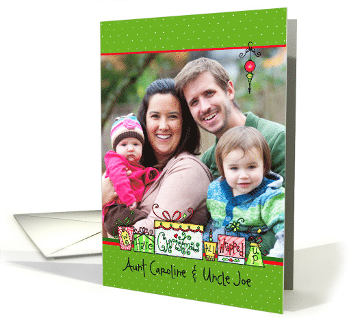 We Have Christmas All Wrapped Up, Photo Insert Christmas card