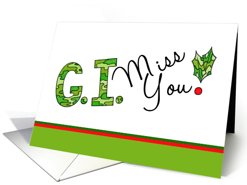 G. I. Miss You Military Christmas card (1456946)